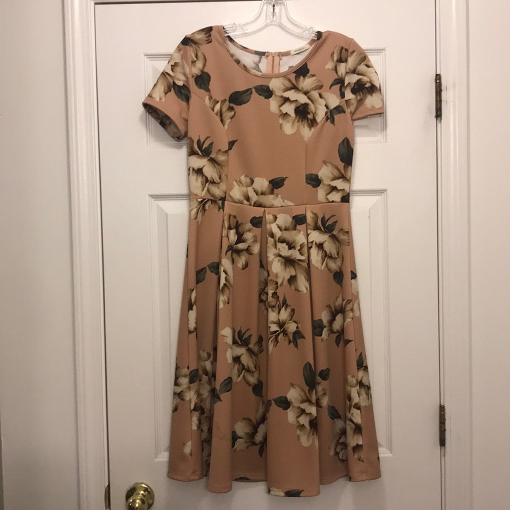 Blush boutique floral dress